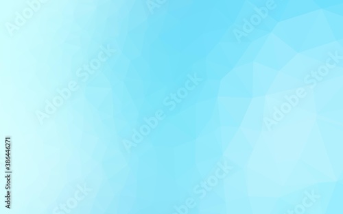 Light BLUE vector abstract mosaic backdrop.