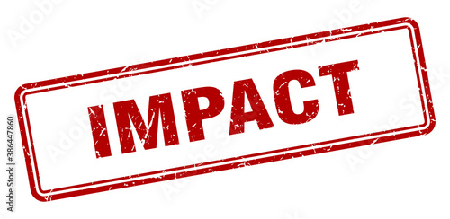 impact stamp. square grunge sign on white background