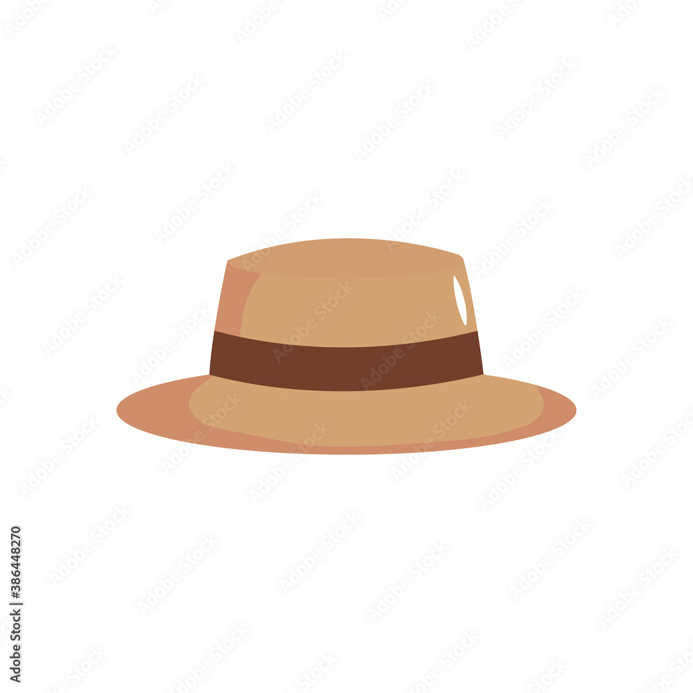 men hat icon, flat style men hat icon, flat style