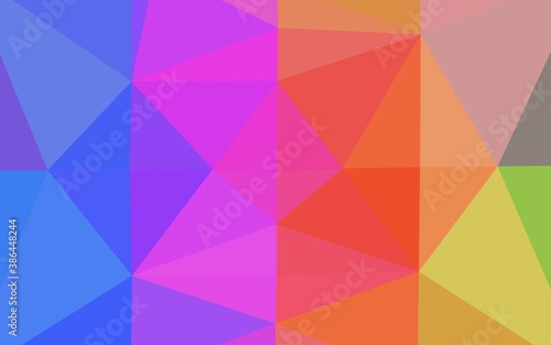 Light Multicolor, Rainbow vector abstract mosaic pattern.