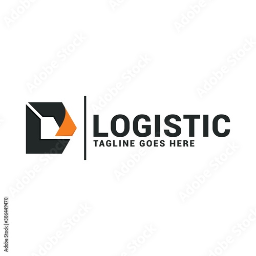 Logistics logo delivery express icon vector template. Simple design logistics delivery logo.