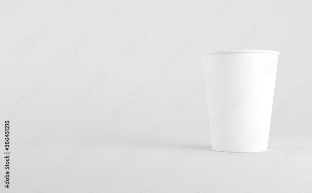 White Coffee Cup Mockup 3D illustration White Coffee Cup Mockup 3D illustration