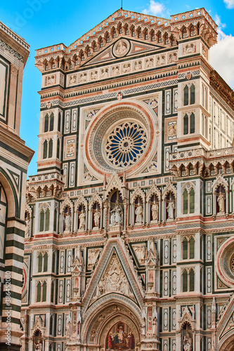 Cathedral of Santa Maria del Fiore acrhitecture detail Florence landmark of Tuscany Italy photo