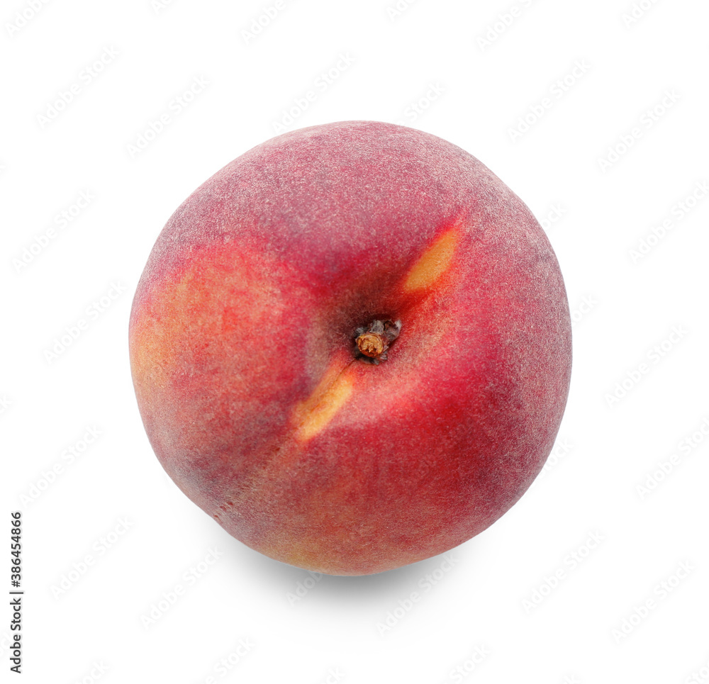 Delicious ripe juicy peach isolated on white Delicious ripe juicy peach isolated on white