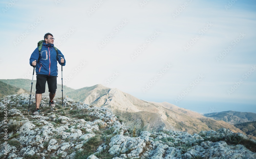 Fototapeta premium Hiking.