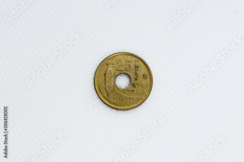 Moneda de 25 pesetas photo