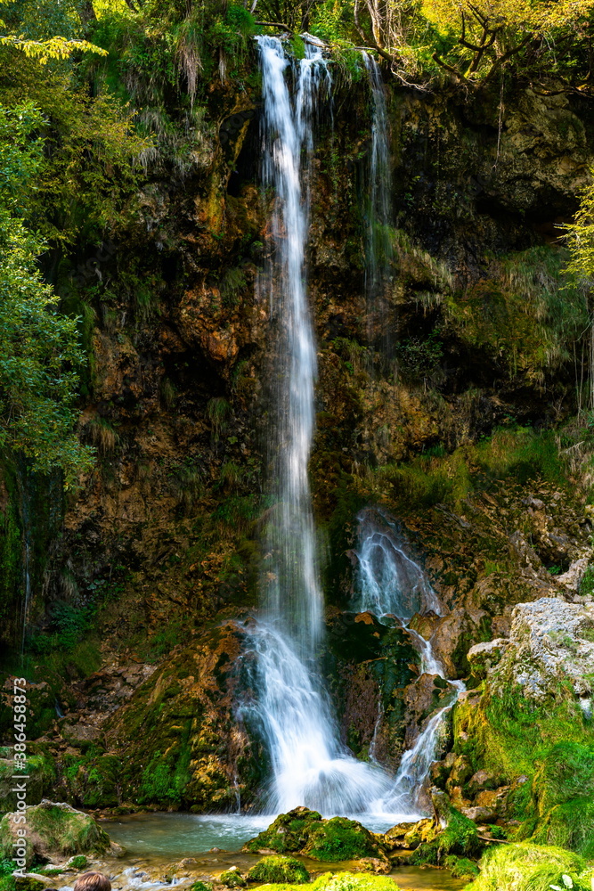 Gostilje waterfall at Zlatibor mountain in Serbia