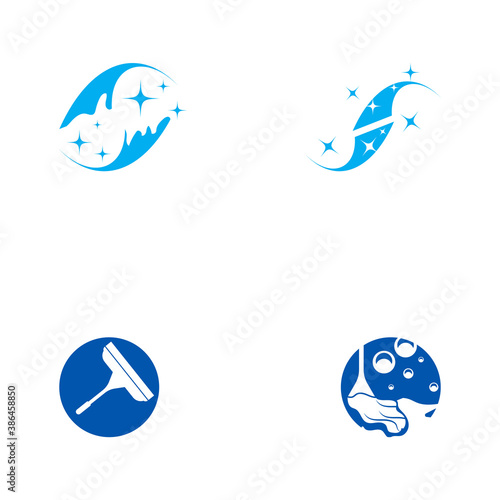 Set Cleaning logo and symbol ilustration vector template