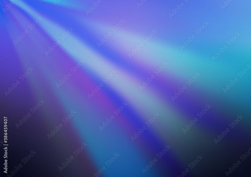 Light BLUE vector blurred and colored template.