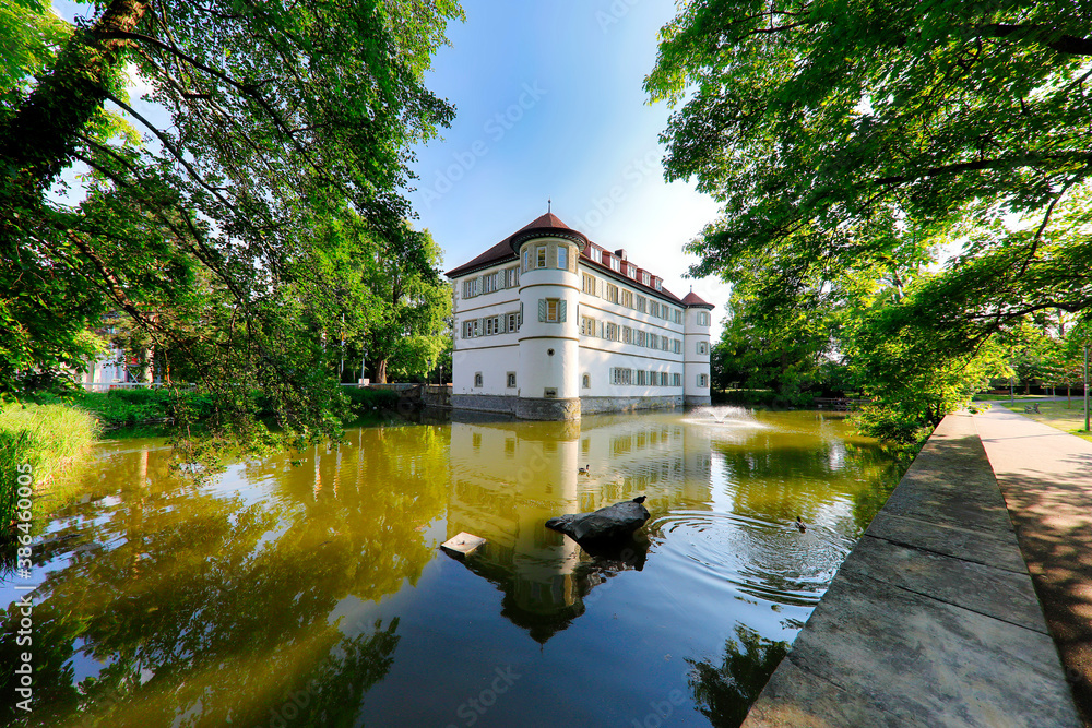 The moated Castle in the City Bad Rappenau, Baden-Wuerttemberg, Germany
