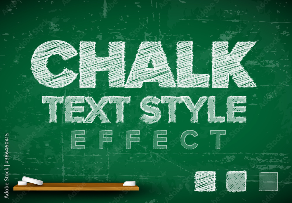 Chalk Editable Text Effect with Blackboard Background