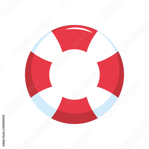 lifebuoy icon image, flat style