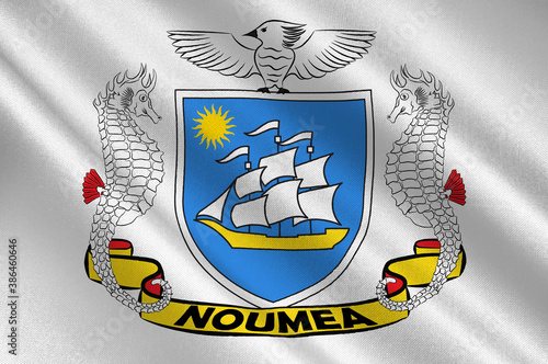 Flag of Noumea in New Caledonia photo