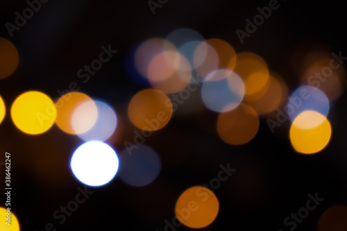 Bokeh Background Blurred Lights Defocused © Linovhavn