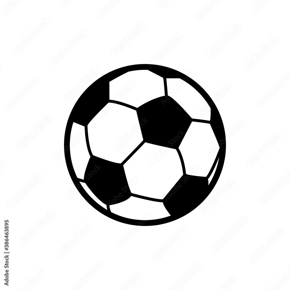 soccer ball icon vector symbol template