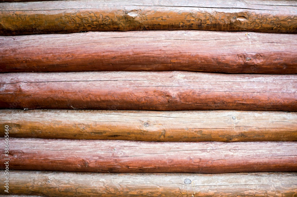 A wall of logs for the background A wall of logs for the background