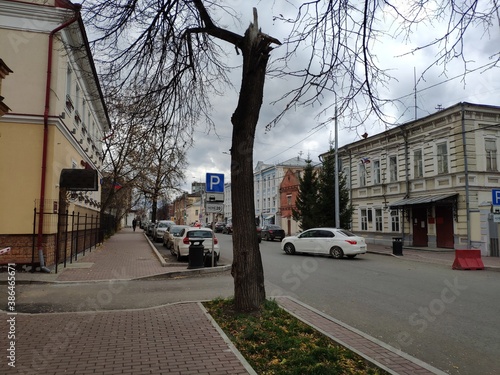 Calm Permskaya street in Perm