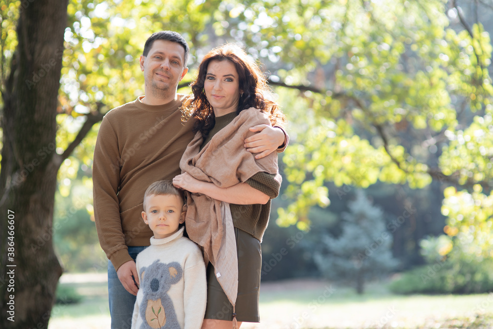 Fototapeta premium Family with child
