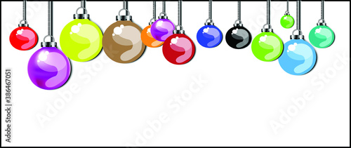 christmas ball background Isolated from white background