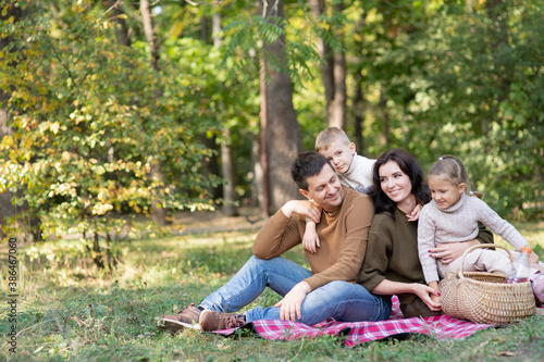 Family with two children