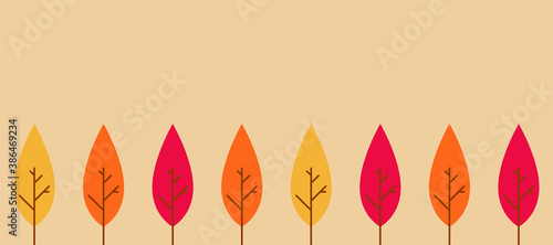 sfondo, alberi, natura, autunno