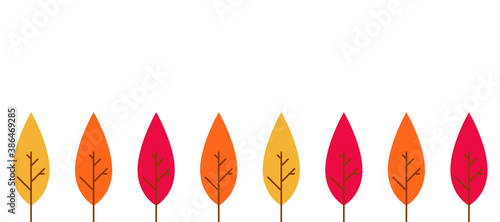 sfondo, alberi, natura, autunno