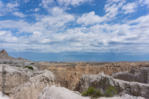 View of Badlands National Park