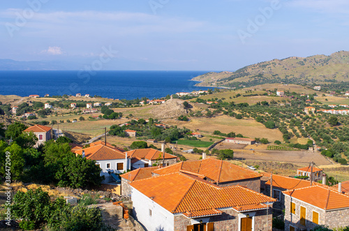 Sea shore on Lesbos Island - Greece