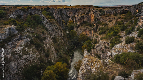 Aggitis canyon at north Greece photo