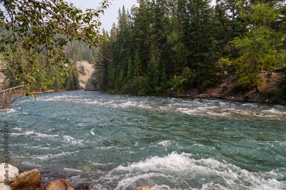 Maligne River near the Fifth Bridge Maligne River near the Fifth Bridge