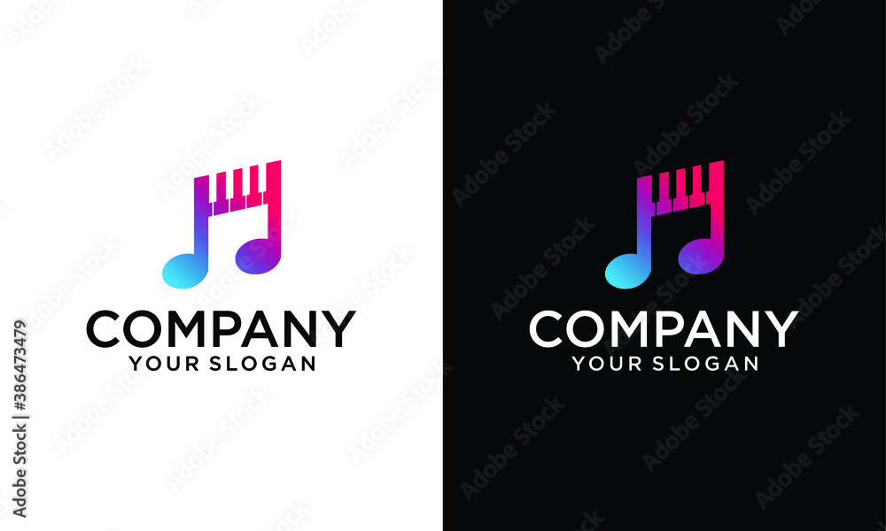 Music Beat Logo Template Design Vector Music Beat Logo Template Design Vector
