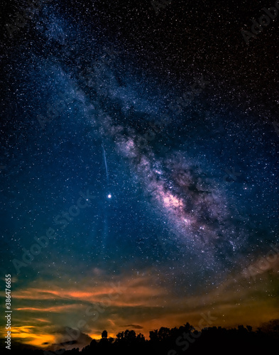 Fototapeta Naklejka Na Ścianę i Meble -  starry night sky Milky Way