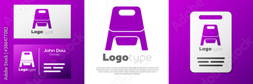 Logotype Baby potty icon isolated on white background. Chamber pot. Logo design template element. Vector.