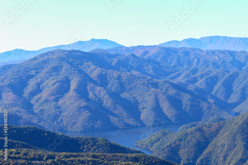 Mountain view from the top of the mountain 