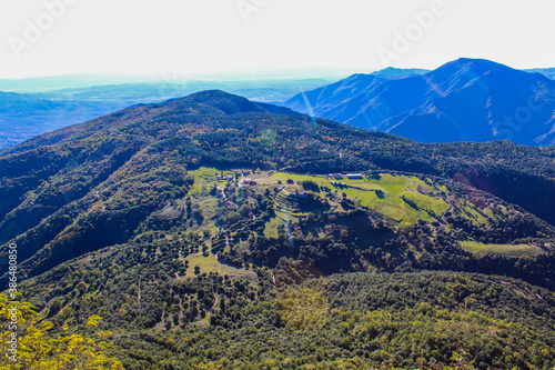 Mountain view from the top of the mountain 