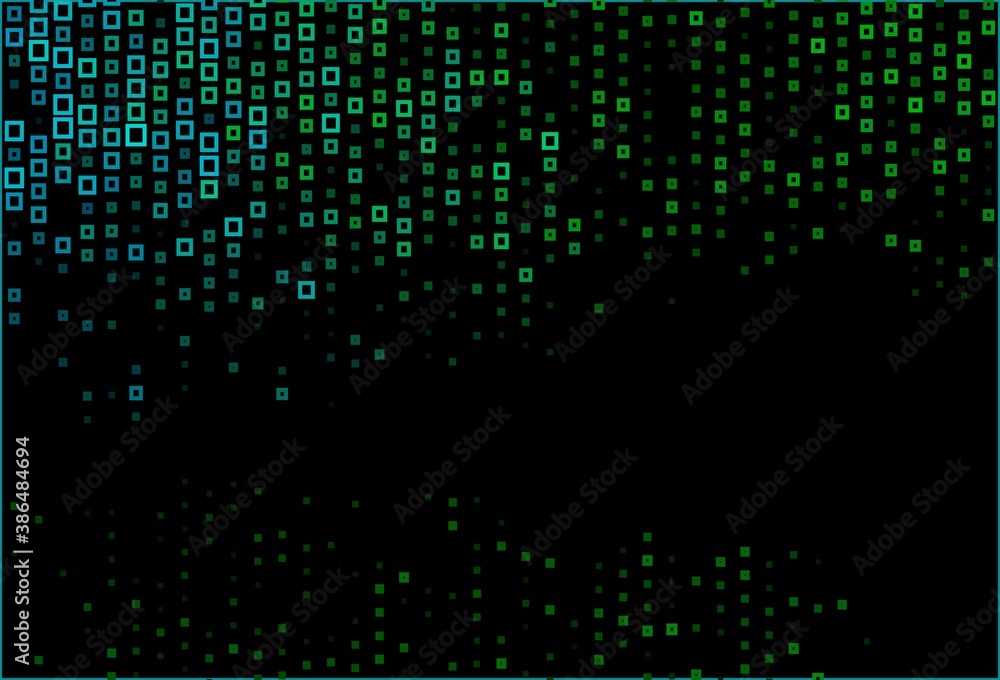 Dark Blue, Green vector layout with lines, rectangles.