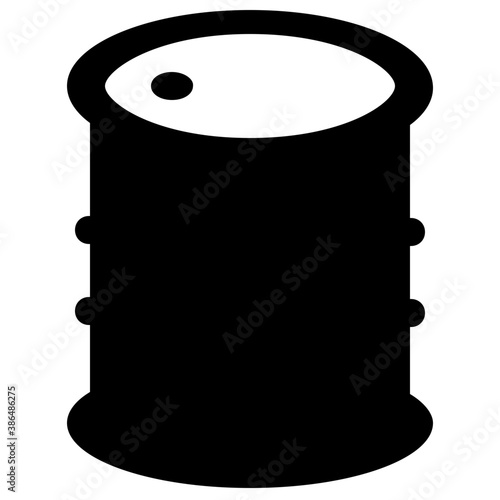 
An chemical bottle having graphic of radioactive sign, radioactive chemical icon vector
