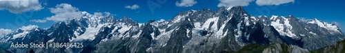 Panoramic view of Monte Bianco