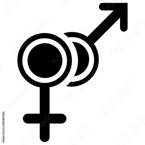 
Scientific gender symbols of male and female
