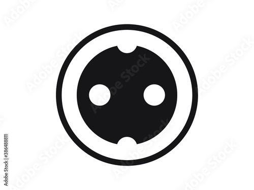 electric socket icon vector illustration eps10