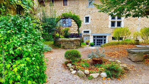 garden in Perouges photo