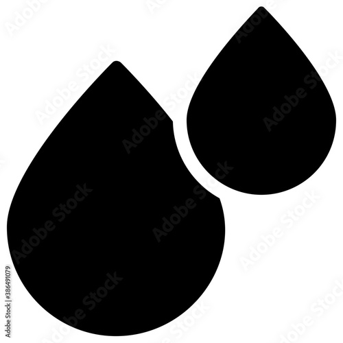 
Water droplets where one having energy bolt inside denoting hydropower 
