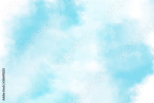 Abstract art blue watercolor background