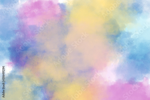 Abstract multicolored hand painted watercolor background