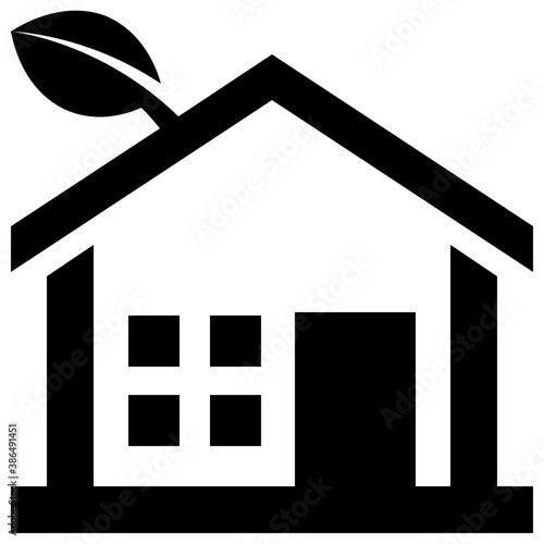 
Building with chimney, an industrial site or factory
