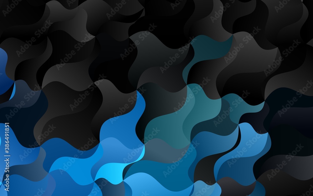 Light BLUE vector background with lava shapes. Light BLUE vector background with lava shapes.