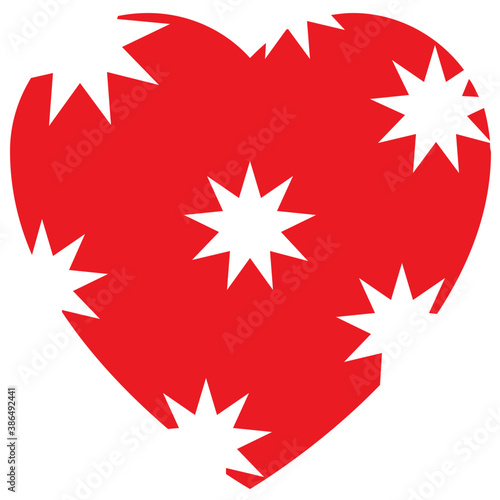 
Love sign in blood color showing heart symbol icon
 photo