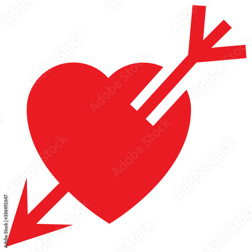 
Love sign in blood color showing heart symbol icon
 photo