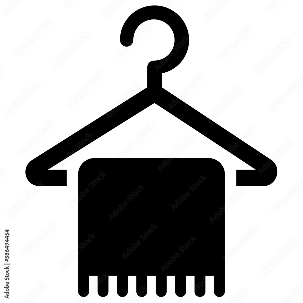 Fabric hanged on a hanger, concept of towel
Fabric hanged on a hanger, concept of towel