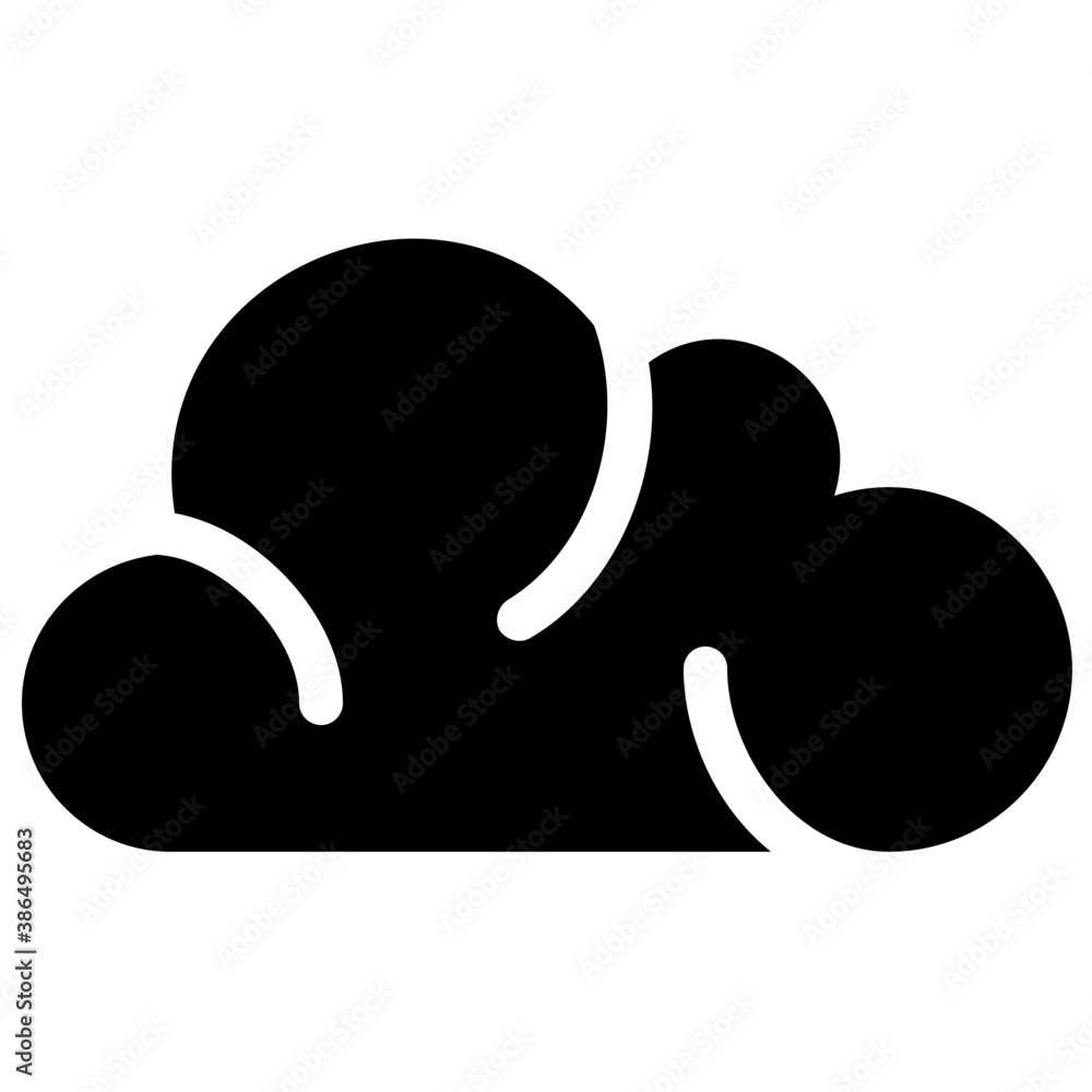 A natural foamy structure in an icon showing cloud
A natural foamy structure in an icon showing cloud